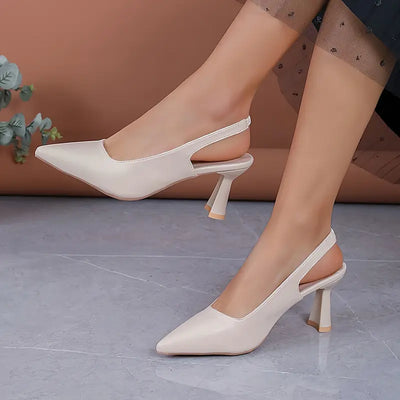 Elegant Sculpted Heel Pumps