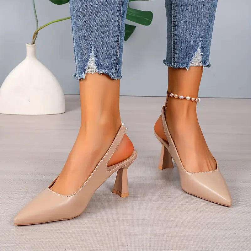 Elegant Sculpted Heel Pumps