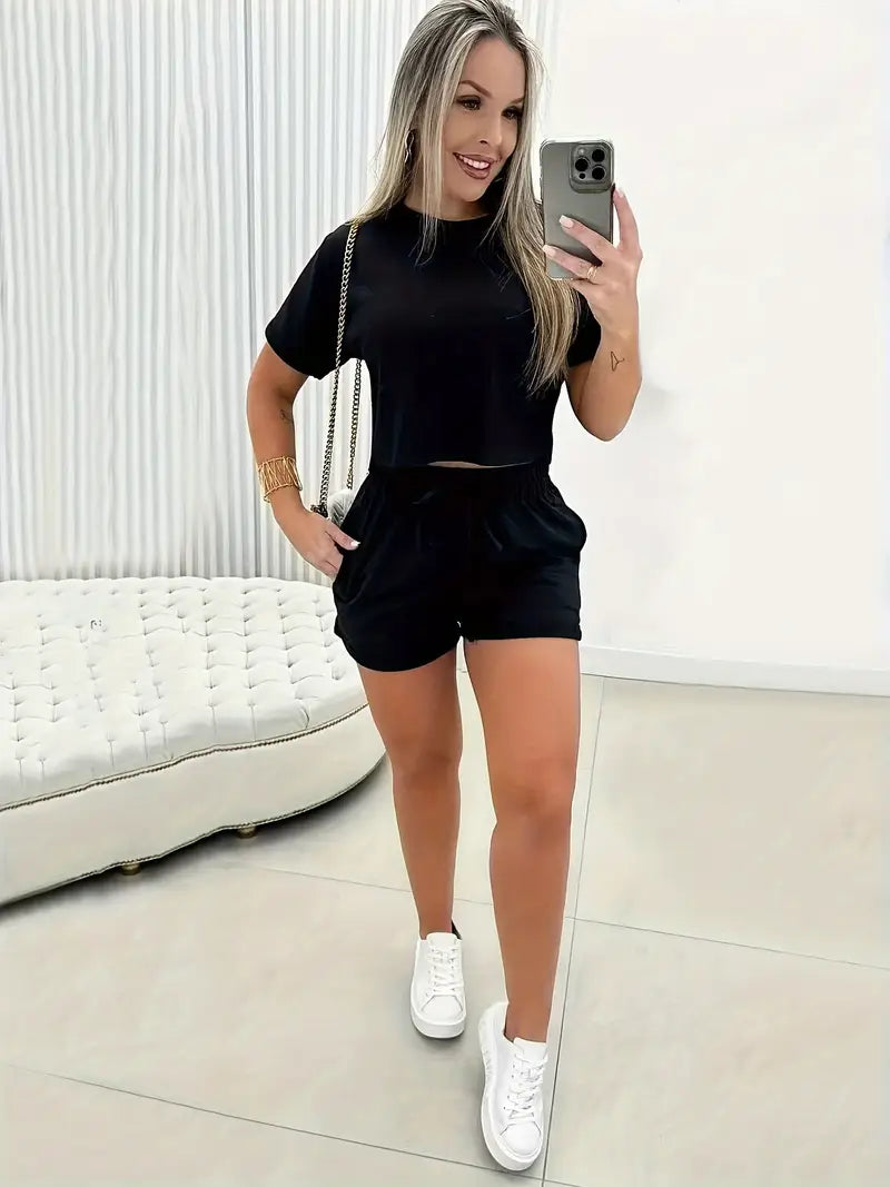 Chic Harmony Drawstring Co-ord Set