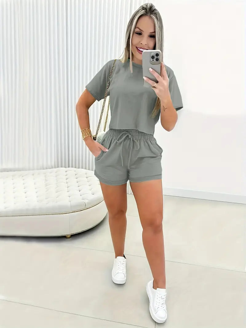 Chic Harmony Drawstring Co-ord Set