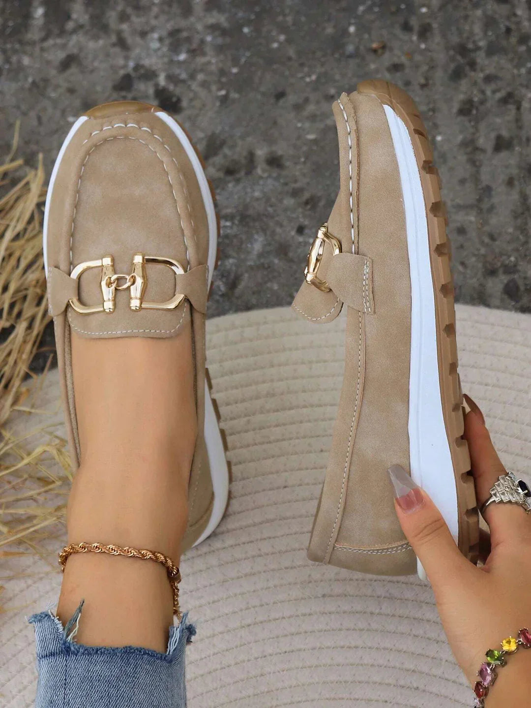 Stylish Horizon Chain Loafers