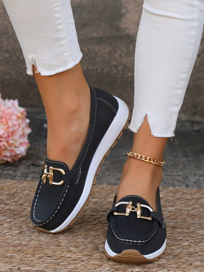 Stylish Horizon Chain Loafers