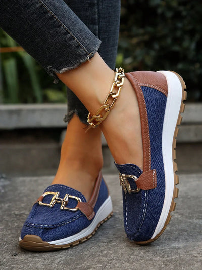 Stylish Horizon Chain Loafers