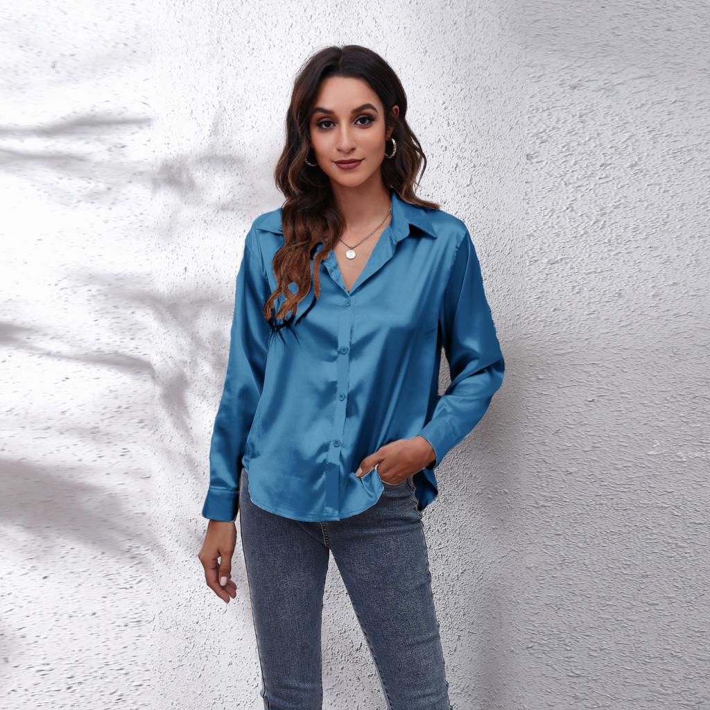 Chic Whisper Button-Up Blouse