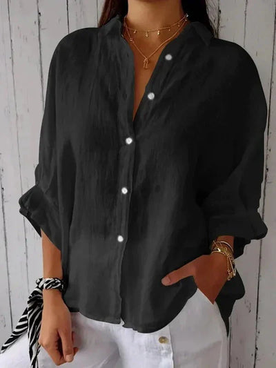Coastal Ease Relaxed Button Shirt