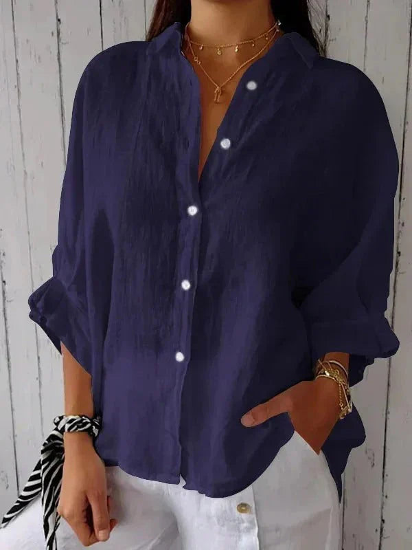 Coastal Ease Relaxed Button Shirt
