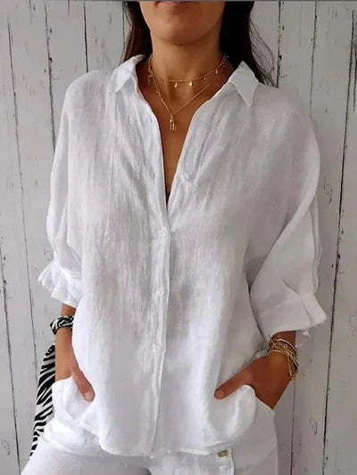 Coastal Ease Relaxed Button Shirt