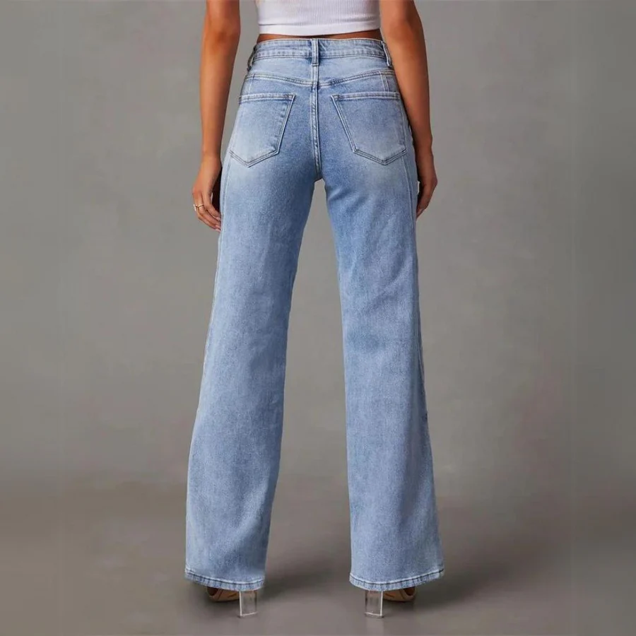 Confident Ease Tailored Straight-Leg Jeans