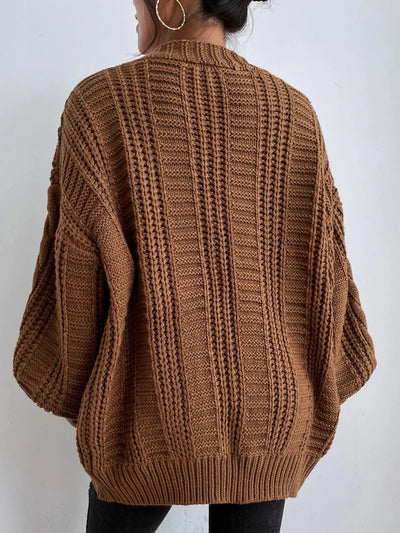 Charming Cable Knit Cardigan