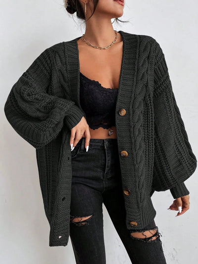 Charming Cable Knit Cardigan