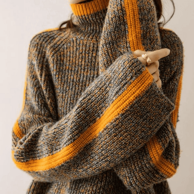 Cozy Confidence Striped Knit Sweater