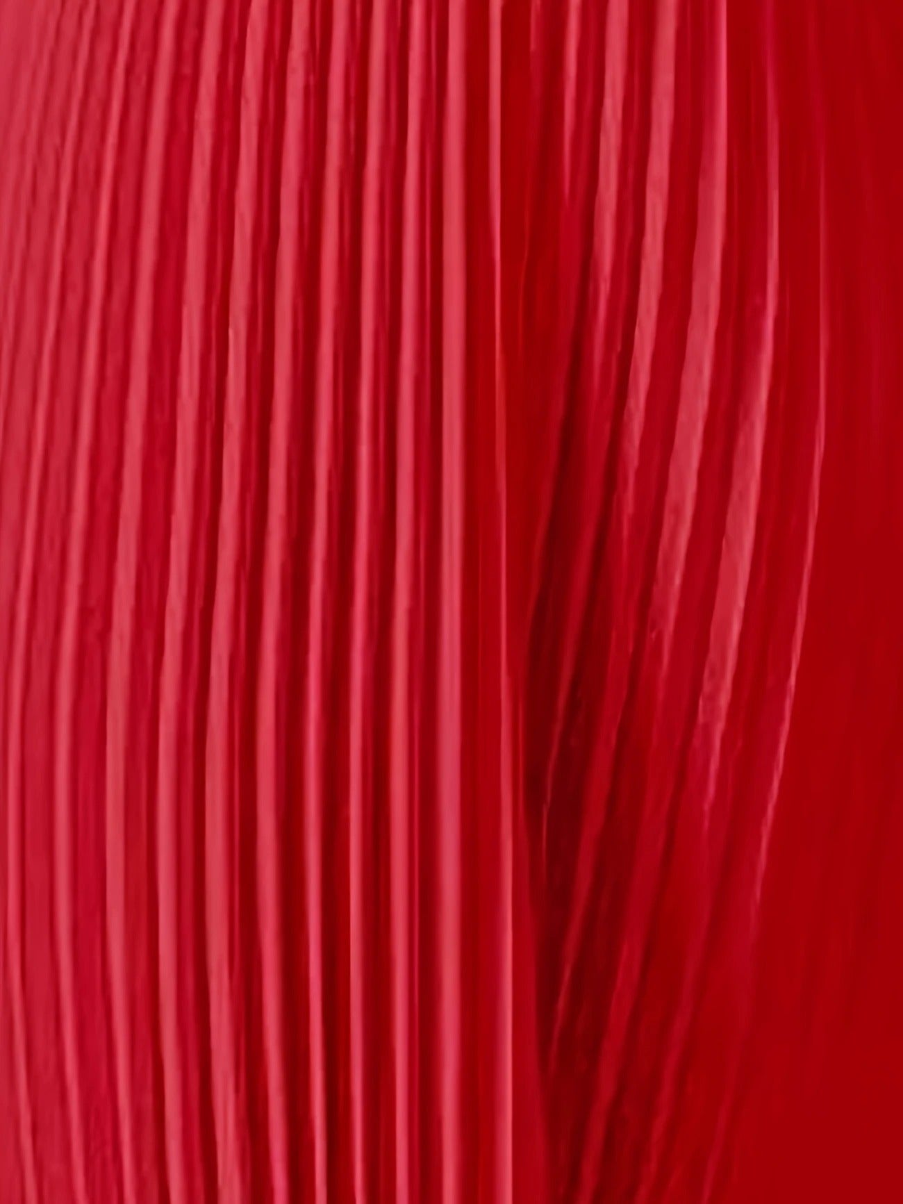 Crimson Grace Pleated Cape Dress