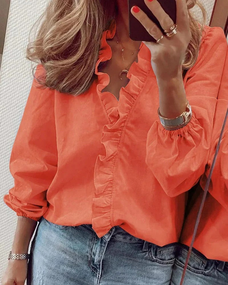 Darling Bloom Ruffled Blouse