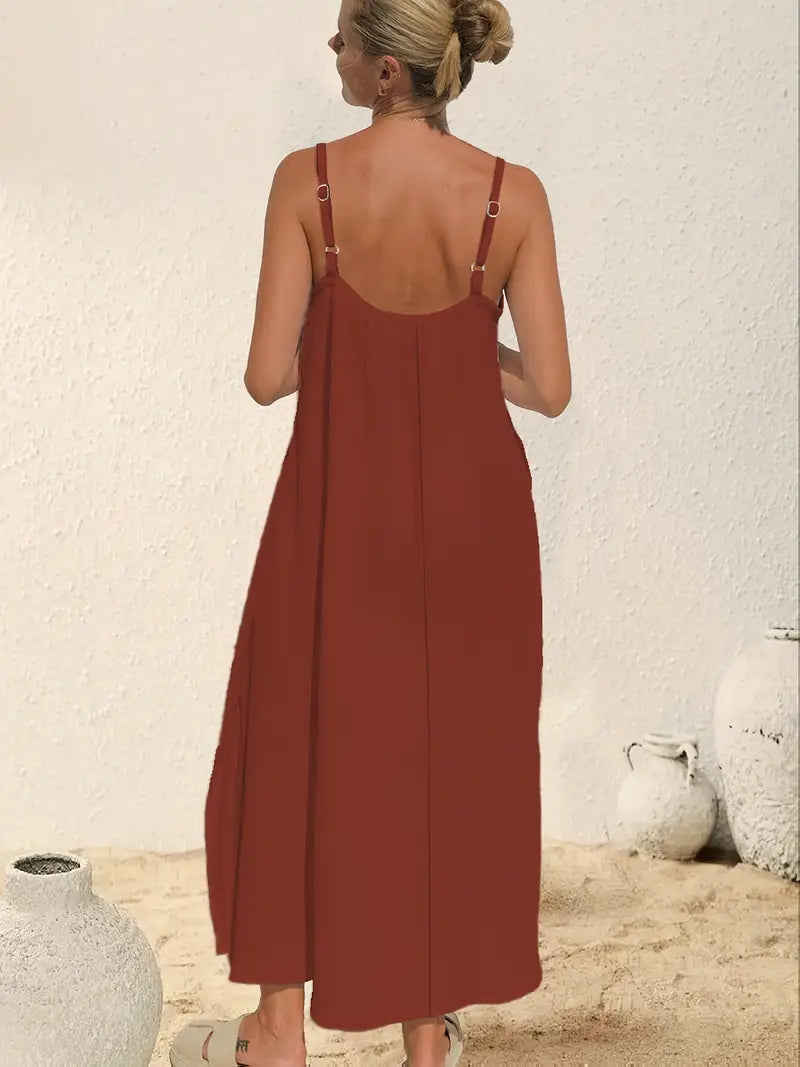 Desert Breeze Strappy Midi Dress