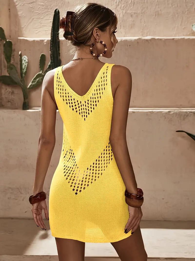 Desert Mirage Chevron Knit Mini Dress