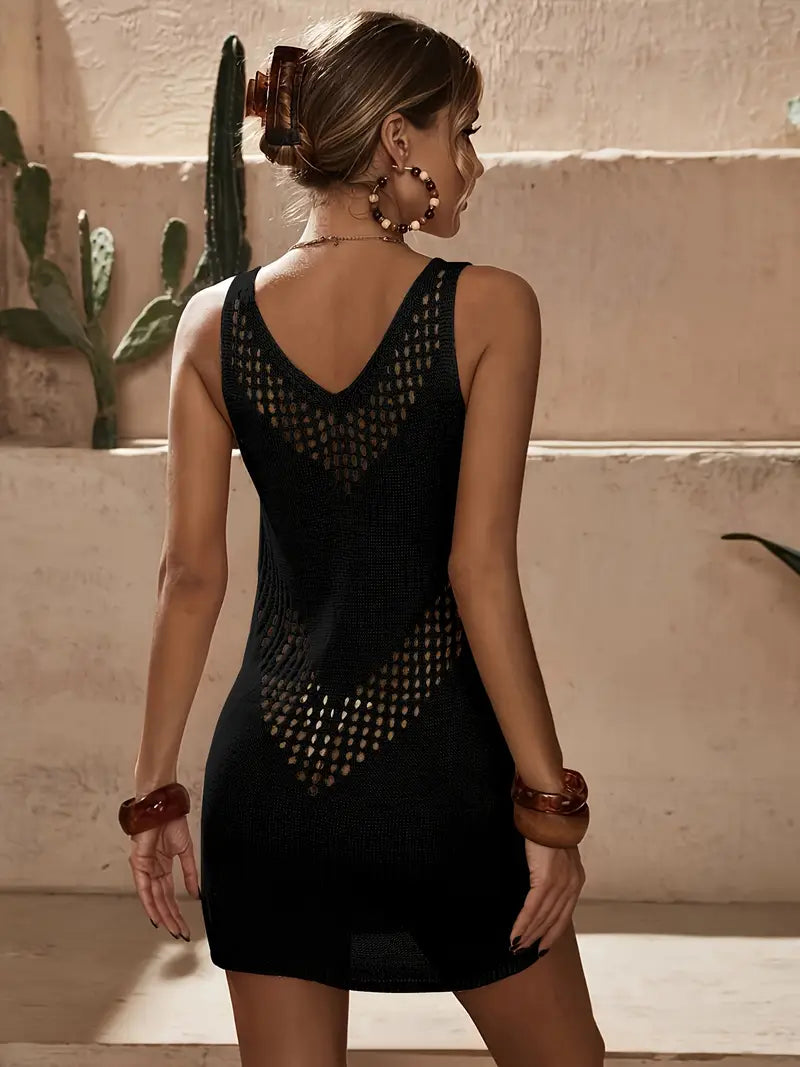 Desert Mirage Chevron Knit Mini Dress