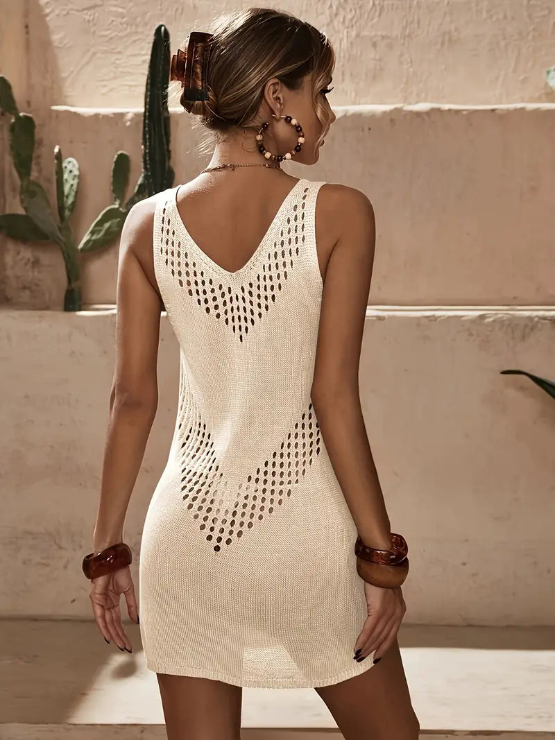 Desert Mirage Chevron Knit Mini Dress