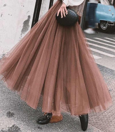 Dream Waltz Layered Tulle Maxi Skirt