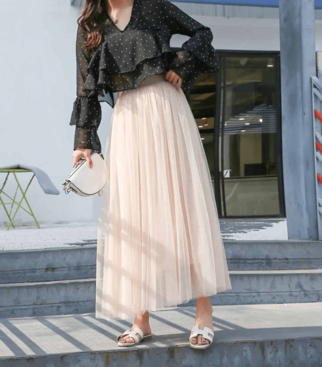 Dream Waltz Layered Tulle Maxi Skirt