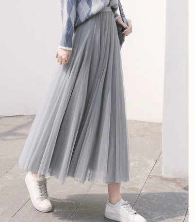 Dream Waltz Layered Tulle Maxi Skirt