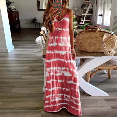 Dreamwave Glow Tie-Dye Maxi Dress