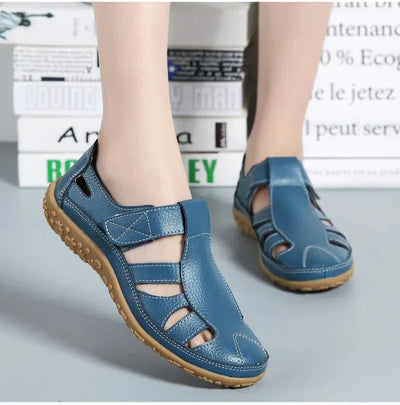 Effortless Grace Cutout Flat Sandals