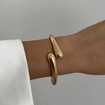 Elegant Fluid Cuff Bracelet