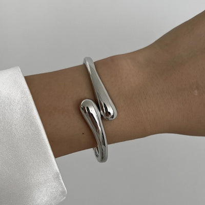 Elegant Fluid Cuff Bracelet