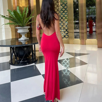 Elegant Silhouette Maxi Dress
