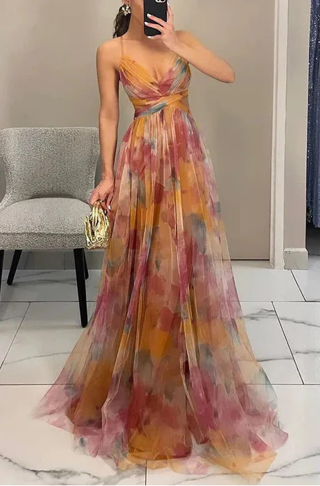 Enchanted Bloom Twist Maxi Dress