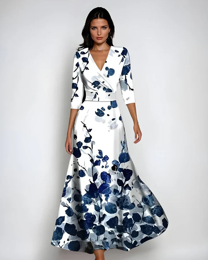 Enchanted Bloom Wrap Maxi Dress