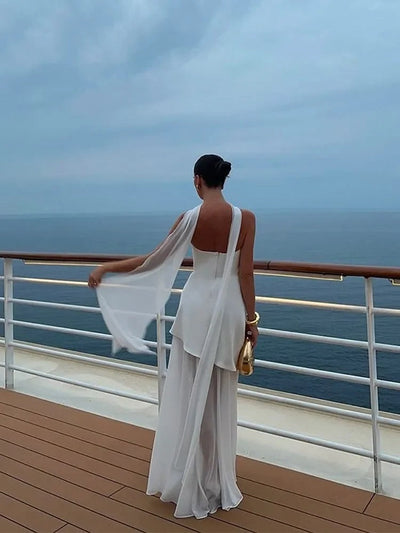 Enchanted Motion High-Slit Maxi Dress