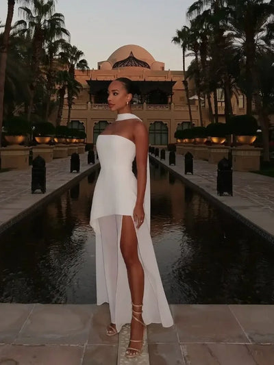 Enchanted Motion High-Slit Maxi Dress