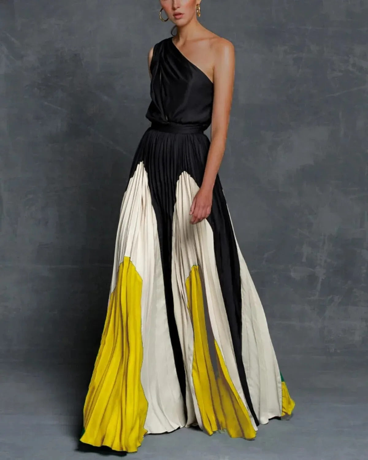 Enchanted Motion Pleated Maxi Dress