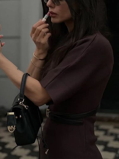 Enigmatic Grace Pleated Maxi Dress