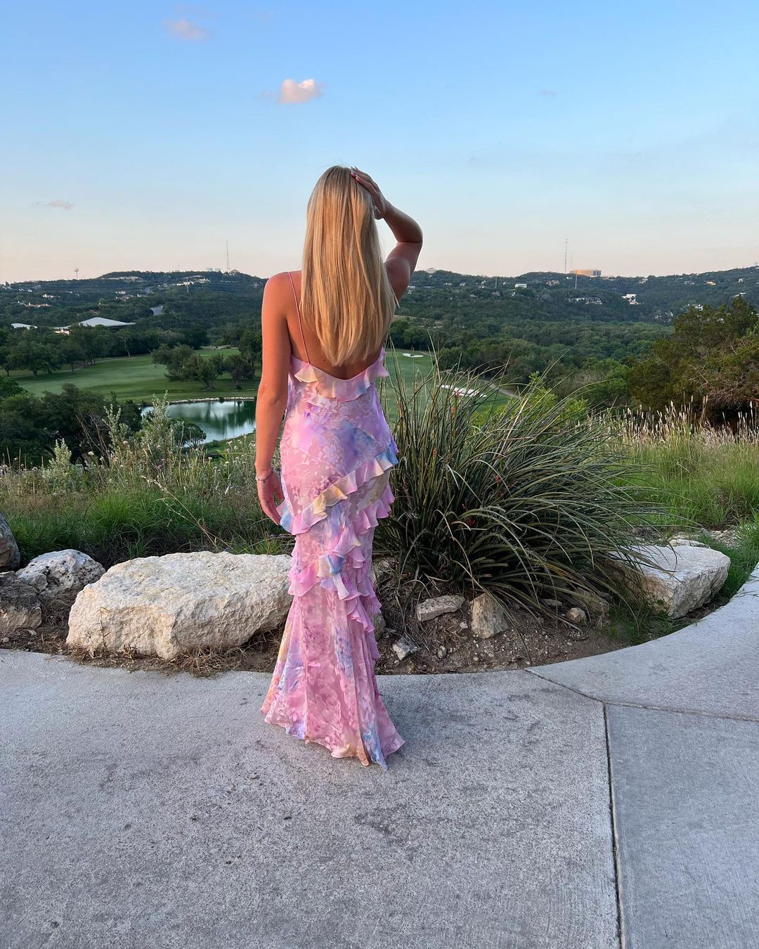 Ethereal Flow Ruffle Maxi Dress