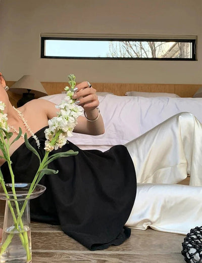 Evening Glow Wide-Leg Trousers