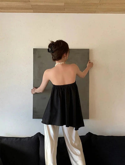 Evening Glow Wide-Leg Trousers