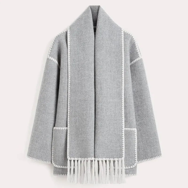 Fringe Scarf Jacket