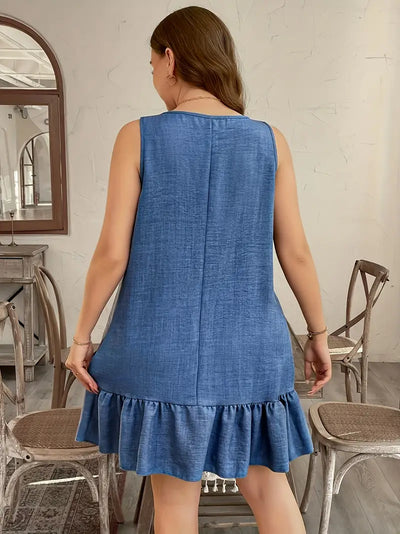 Garden Bloom Ruffle Mini Dress