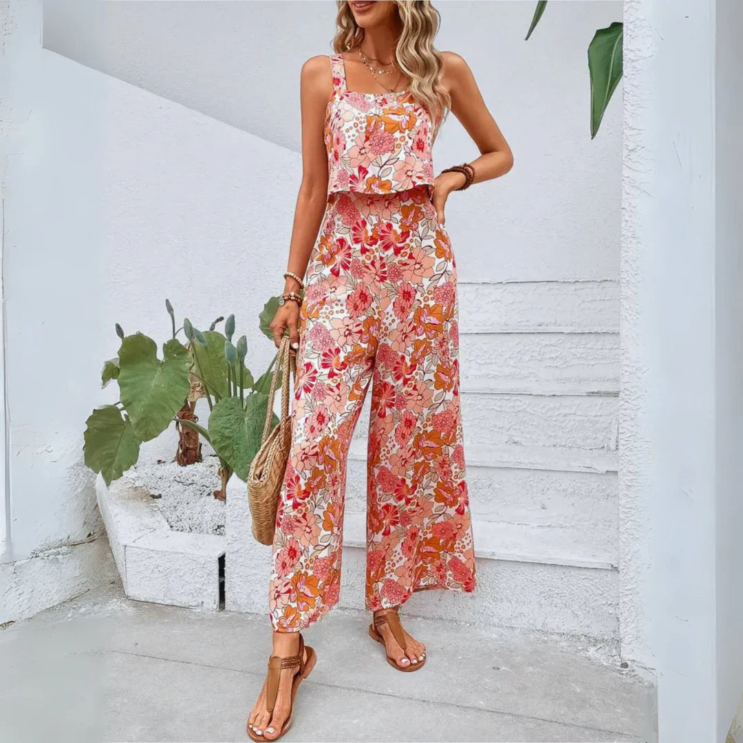 Garden Escape Open-Back Floral Jumpsuit