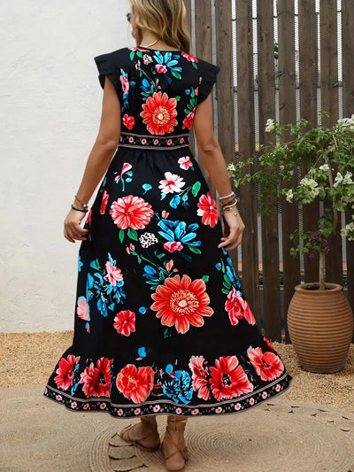 Garden Fiesta Embroidered Midi Dress
