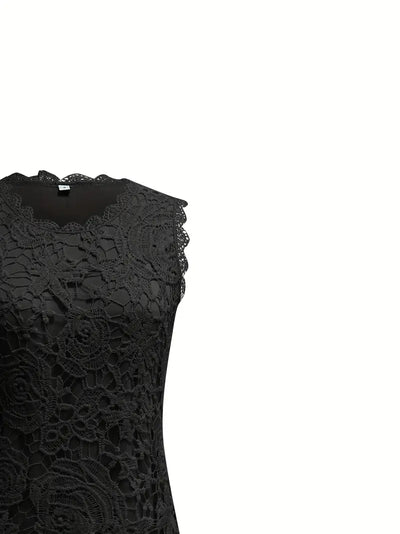 Garden Lace Rose Sleeveless Top