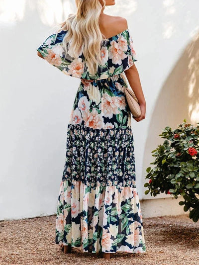 Garden Muse Off-Shoulder Maxi Dress