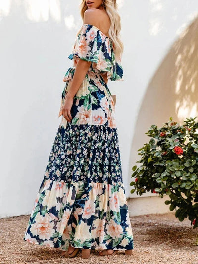 Garden Muse Off-Shoulder Maxi Dress