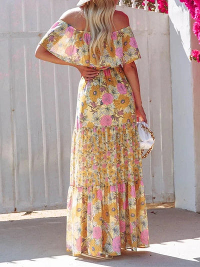 Garden Muse Off-Shoulder Maxi Dress