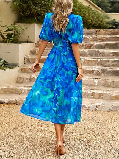 Garden Whimsy Floral Midi Dress