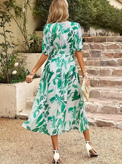 Garden Whimsy Floral Midi Dress