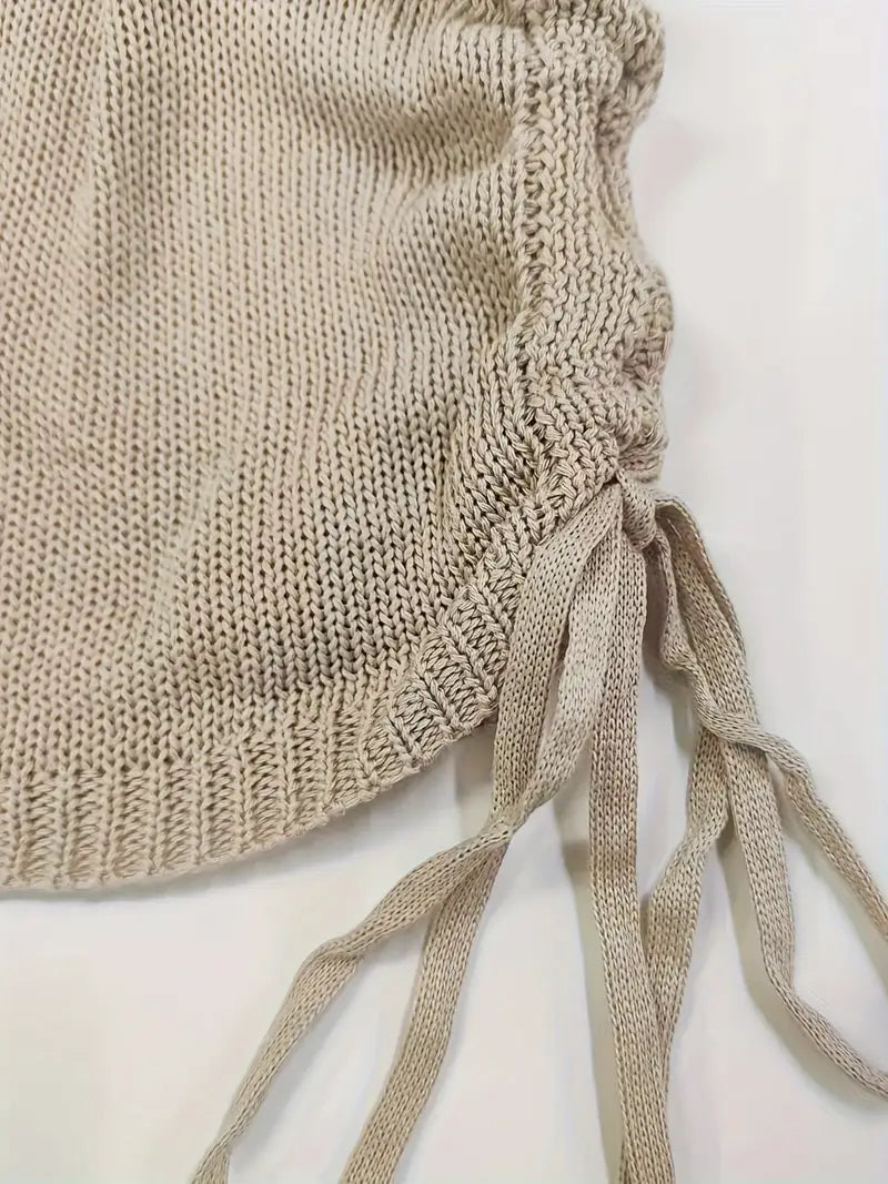 Golden Allure Ruched Mini Dress