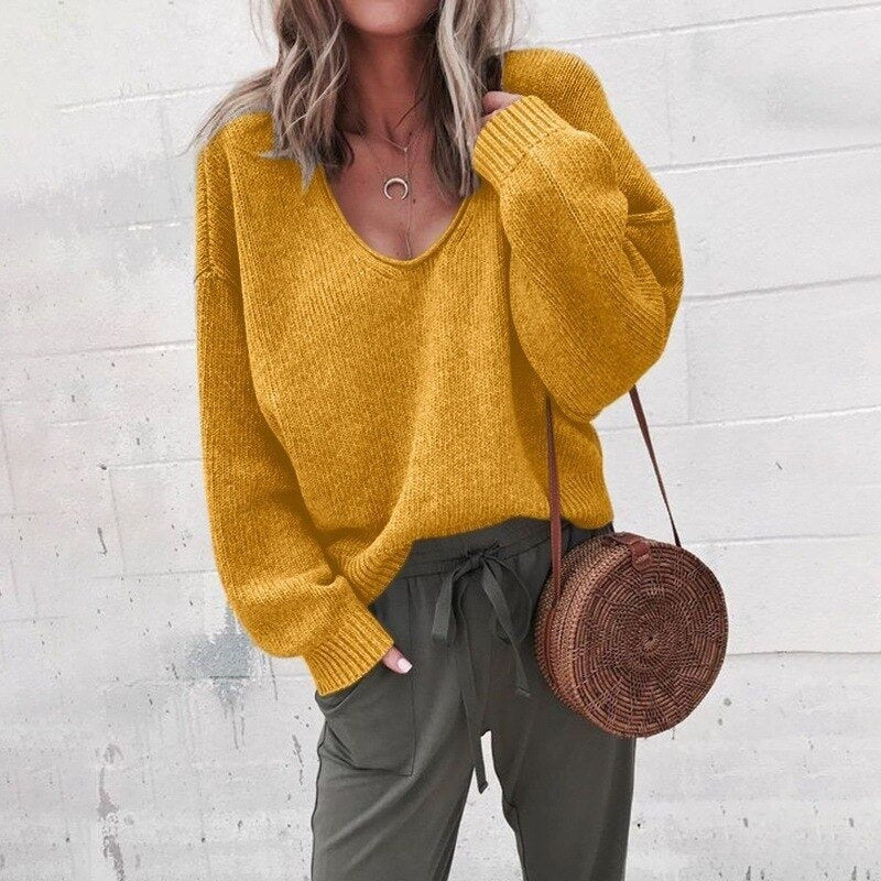 Golden Hour Draped Knit Pullover